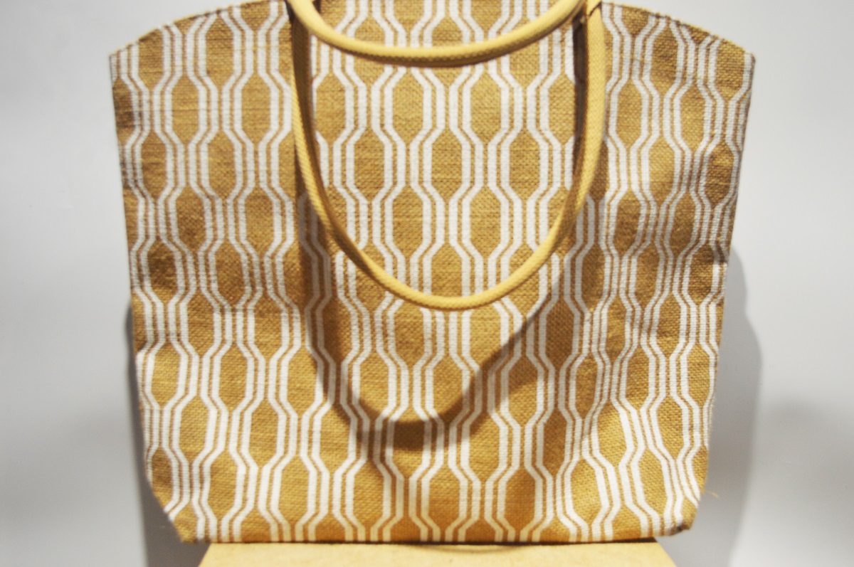 Striped handbag